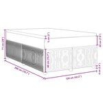 vidaXL Sommier à lattes de lit et matelas Gris foncé 120x200cm Velours
