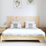 vidaXL Tête de lit murale 166x3x60 cm Bois massif de pin