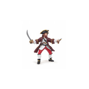 Figurine de Collection : Le Redoutable Barberousse Rouge  Capitaine Pirate