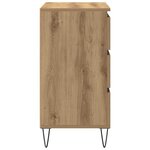 vidaXL Buffet chêne artisanal 60 x 35 x 70 cm Bois d'ingénierie
