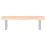 vidaXL Étagère de vasque murale acier et bois de chêne massif