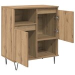 vidaXL Buffet 2 Pièces Chêne artisanal 60 x 35 x 70 cm