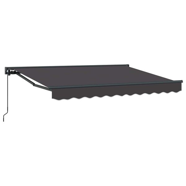 vidaXL Auvent rétractable manuel Anthracite 3 x 2 m