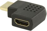 Adaptateur Valueline HDMI mâle (Type A) 1.4 vers HDMI femelle (Type A) Coudé à gauche (Noir)