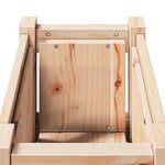 vidaXL Cache-pot de jardin Nature 31 x 31 x 70 cm Bois de pin massif