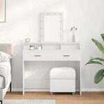 vidaXL Table de Toilette Blanc 100 x 41 x 140 cm Bois d'ingénierie