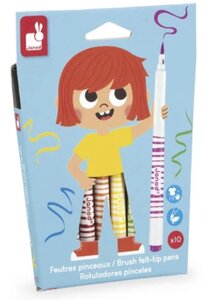 Feutres pinceaux X10 -  - Juratoys