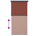 vidaXL Auvent latéral de balcon 122x250 cm Marron