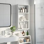 vidaXL Armoire murale de salle de bain Blanc 30 x 10 x 60 5 cm
