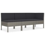Salon de jardin meuble d'extérieur ensemble de mobilier 3 pièces avec coussins résine tressée gris 02_0015995