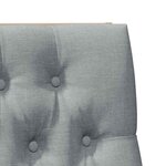 vidaXL Tête de lit capitonnée Gris clair 100 cm Pin massif