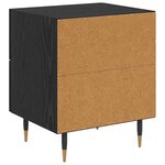 vidaXL Cabinet de chevet 2 Pièces Chêne noir 40 x 35 x 47.5 cm