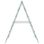 vidaXL Treillis de jardin pour plantes grimpantes 3 Pièces forme A acier