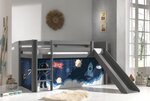 Rideau pour lit en hauteur en 4 parties Espace