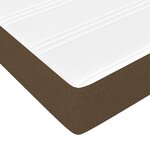 vidaXL Sommier à lattes de lit avec matelas Marron foncé 80x200 cm
