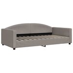 vidaXL Lit de repos taupe 100x200 cm tissu
