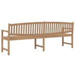 vidaXL Banc de jardin 228x59 5x90 cm bois de teck solide