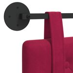 vidaXL Tête de lit suspendue Bordeaux Velours