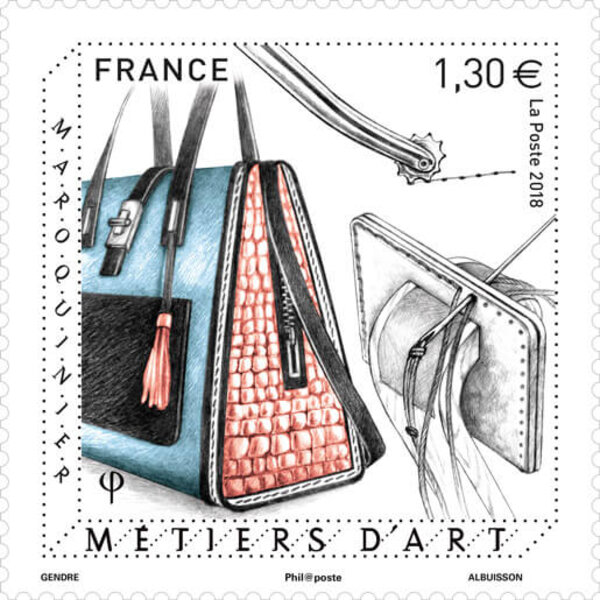 Timbre - Métier d'art - Maroquinier
