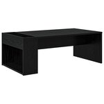vidaXL Table basse Chêne noir 95 x 50 x 34 cm Bois d'ingénierie