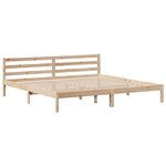 vidaXL Cadre de lit sans matelas 200x200 cm bois massif de pin