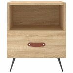 vidaXL Tables de chevet 2 Pièces chêne sonoma 40x35x47 5 cm