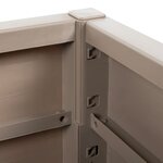 vidaXL Jardinière marron clair 80x36x35 cm PP