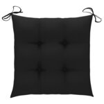 vidaXL Chaises pliables d'extérieur lot de 4 et coussins Bois d'acacia