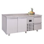 Table réfrigérée positive avec tiroirs à droite série 700 - 1 à 3 portes - combisteel - r290 - rvs aisi 20121785x700632pleine 2270x
