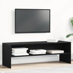 vidaXL Meuble TV chêne noir 120x40x40 cm bois d'ingénierie