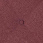 vidaXL Coussin de Dos Bordeaux 80 x 19 x 50 cm tissu