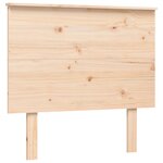 vidaXL Lit pour personne âgée et tête de lit 100x200 cm bois massif