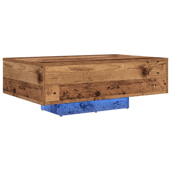 vidaXL Table Basse Bois ancien 85 x 55 x 31 cm Bois d'ingénierie