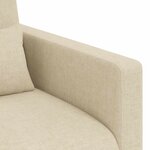 vidaXL Canapé Crème 78 x 78 x 80 cm tissu