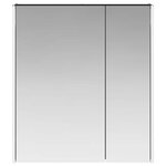 vidaXL Armoire Miroir de Salle de Bain Chêne noir 63 5 x 15 5 x 70 cm