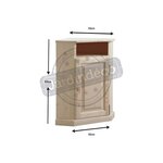 Petit meuble d'angle en bois brut