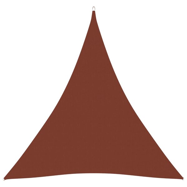 vidaXL Voile de parasol tissu oxford triangulaire 4x4x4 m terre cuite