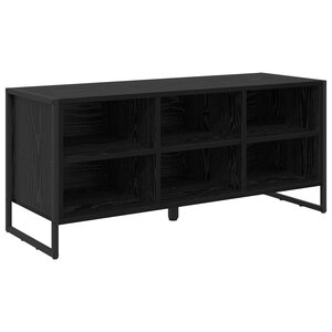 vidaXL Cabinet à chaussures avec stockage Chêne noir 60 x 35 x 44 cm