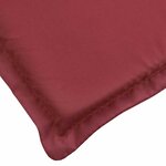vidaXL Coussin de chaise longue rouge bordeaux 200x60x3cm tissu oxford
