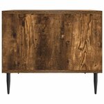 vidaXL Table basse Chêne fumé 90 x 50 x 40 cm Bois d'ingénierie