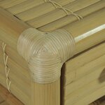 Vidaxl table de chevet 45 x 45 x 40 cm bambou naturel