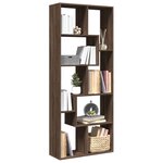 vidaXL Étagère séparatrice de pièce chêne marron 67x25x161 5 cm