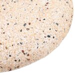 vidaXL Pied de parasol Jaune et Noir 45 x 45 x 40 cm Béton et Métal