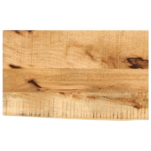 vidaXL Dessus de table 50x20x3 8 cm bord vif bois massif manguier brut