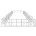 vidaXL Lit surélevé à gabion Acier galvanisé 400x100x20 cm