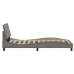 vidaXL Cadre de lit sans matelas taupe 90x190 cm tissu