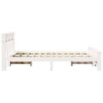 vidaXL Cadre de lit Blanc 140 x 190 cm Bois d'ingénierie