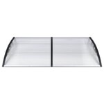 Auvent 240 x 100 cm en polycarbonate