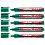 Marqueur Permanent 300 Vert Pointe Ronde 1 5-3 mm x 5 EDDING