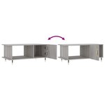vidaXL Table basse sonoma gris 90x50x40 cm bois d'ingénierie